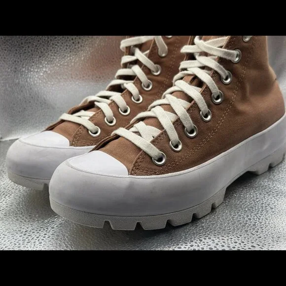 Size 8.5 - Converse Chuck Taylor All Star Lugged Mineral Clay‎ A02565C Women's - Picture 8 of 12